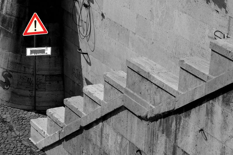 alla fine della scala!