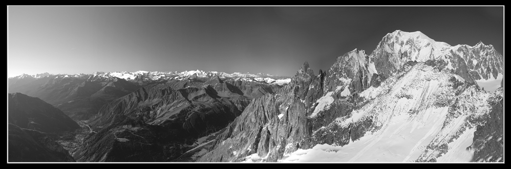 La vetta del Monte Bianco