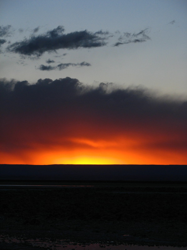 tramonto sul salar