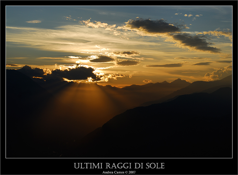 Ultimi raggi di sole