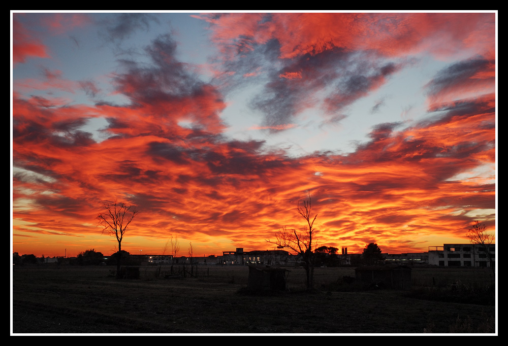Tramonto infuocato