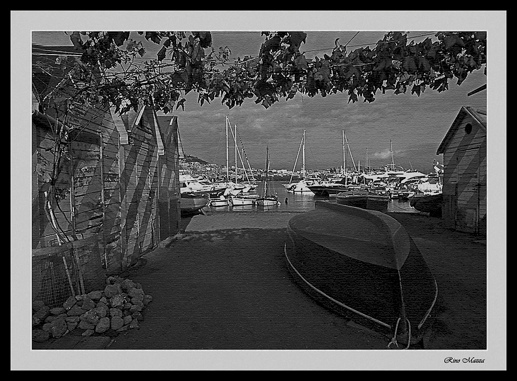 Riposo in spiaggia (versione B/N)