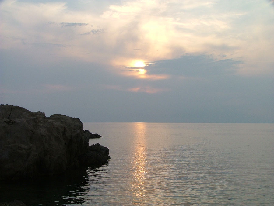 tramonto a ile rousse