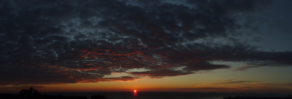 Panorama tramonto Civitavecchia