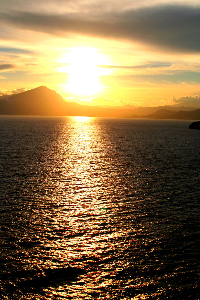 Tramonto al mare....