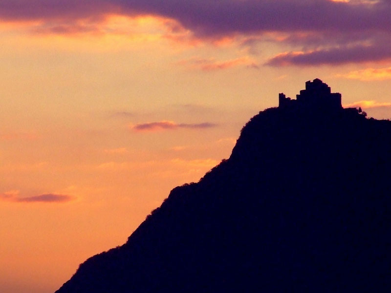 il santuario all'alba