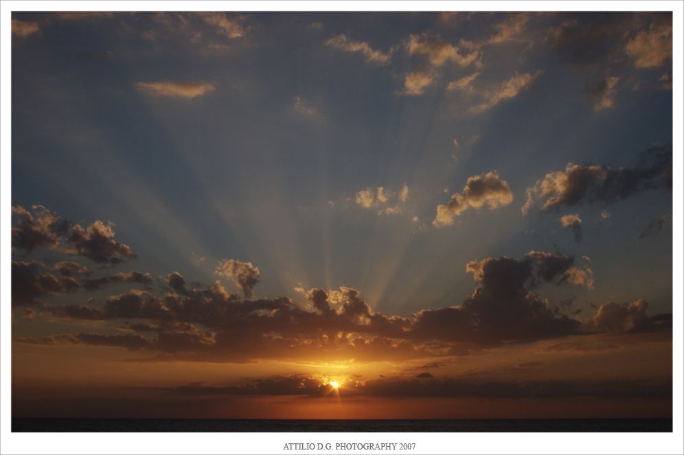 Un tramonto da ammirare ogni tanto.