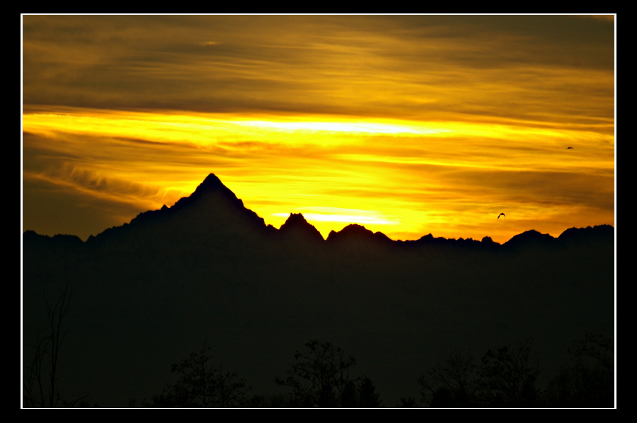 Tramonto sul Monviso