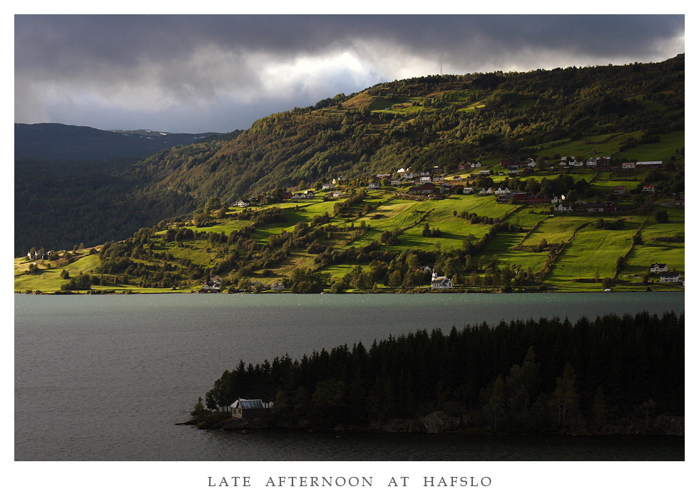 SUNSET AT HAFSLO - NORWAY