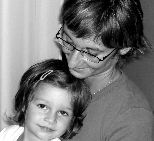 ...in braccio alla mamma