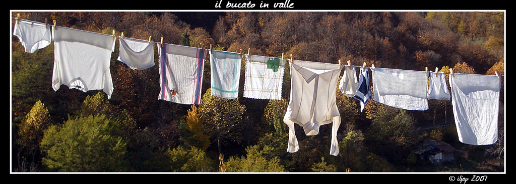 il bucato in valle