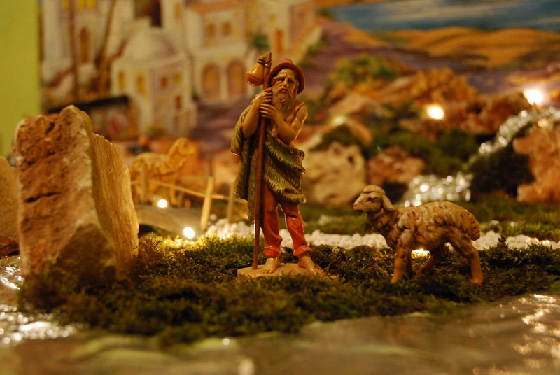 un p� di presepe di mio figlio