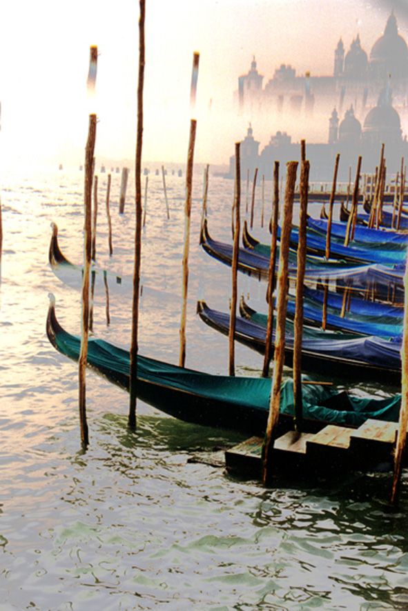 Gondole in bacino San Marco