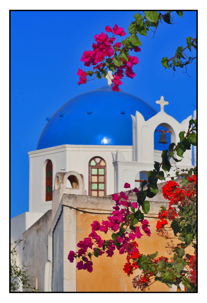 cartolina da santorini