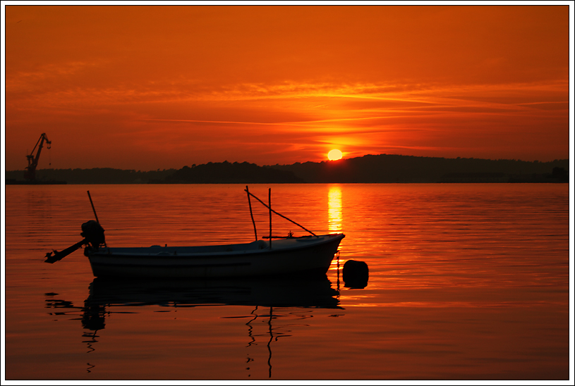 Barca al tramonto