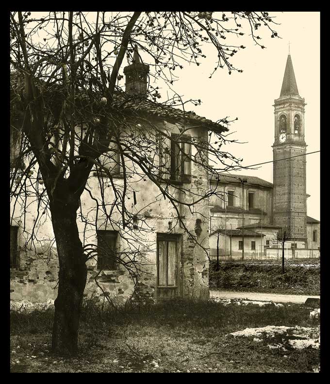 Veduta dalle campagne di Padernello