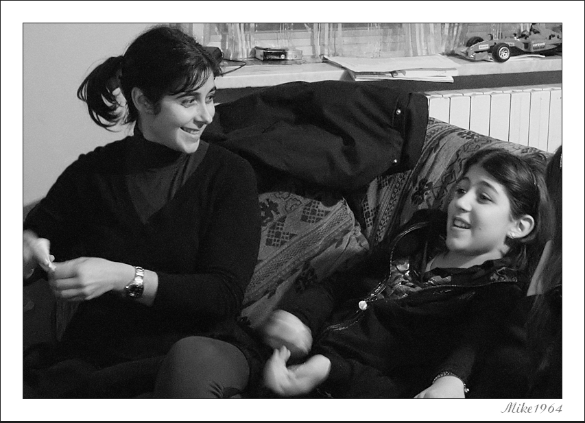 Semplice scena di vita familiare