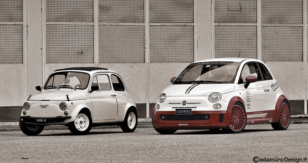2 Fiat 500s retr�!!!