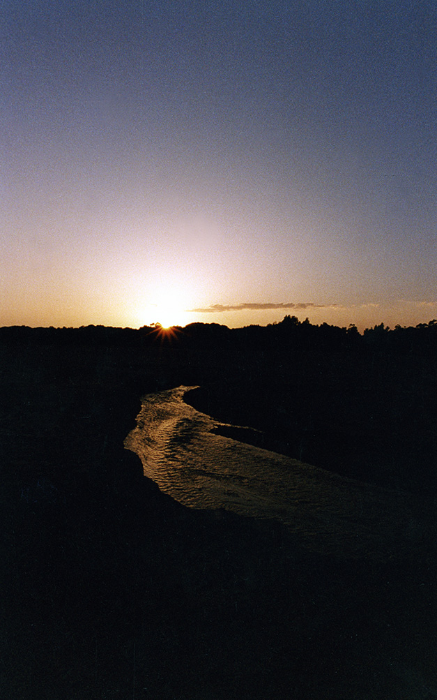 La sorgente al tramonto