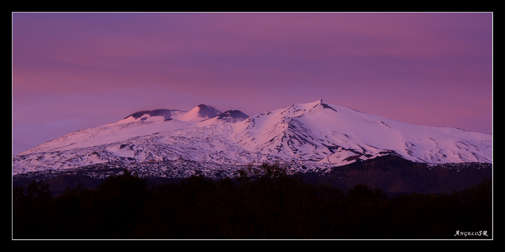 Etna al tramonto