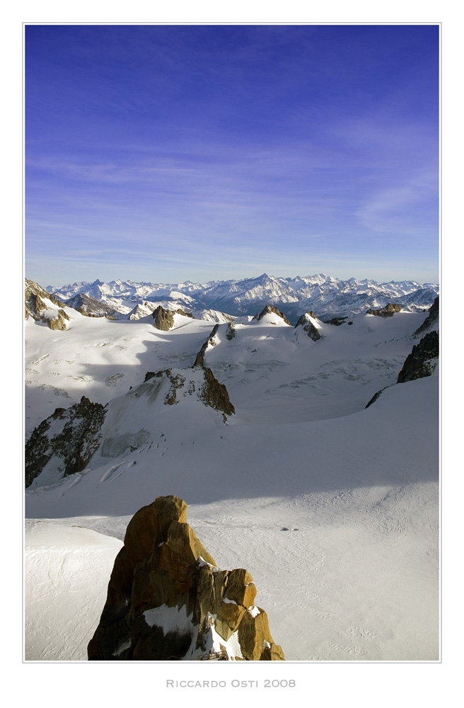 Chamonix 2008, L'Aguille du Midi verso Hellbronner
