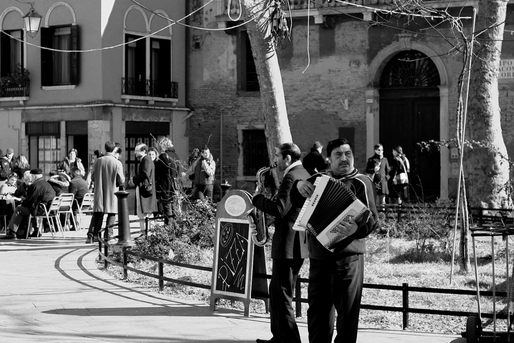 Suonatori a Venezia
