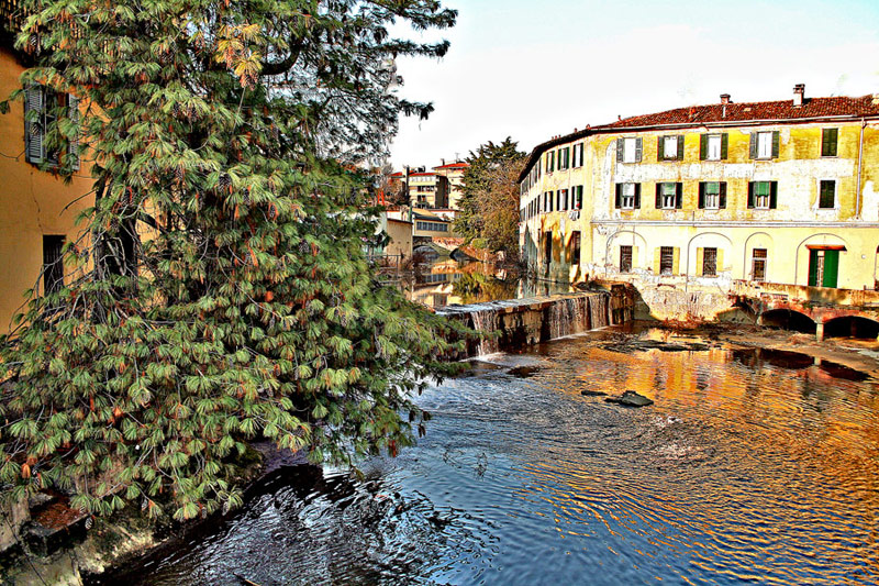 Il Lambro nel centro di Monza