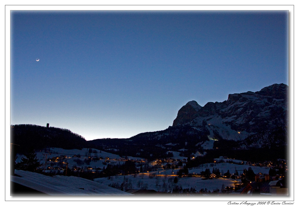 Socrepes / Lacedel di notte (Cortina d'Ampezzo)