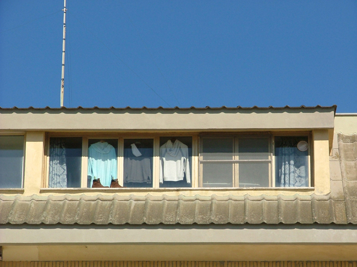 bucato in finestra