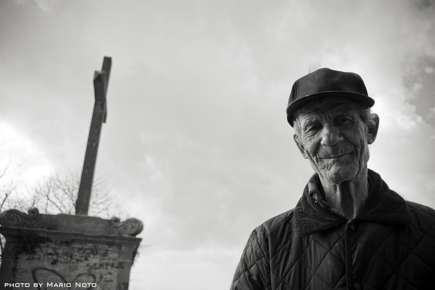 ritratto di un vecchio.