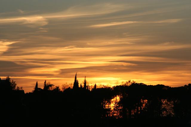 Un tramonto di fuoco