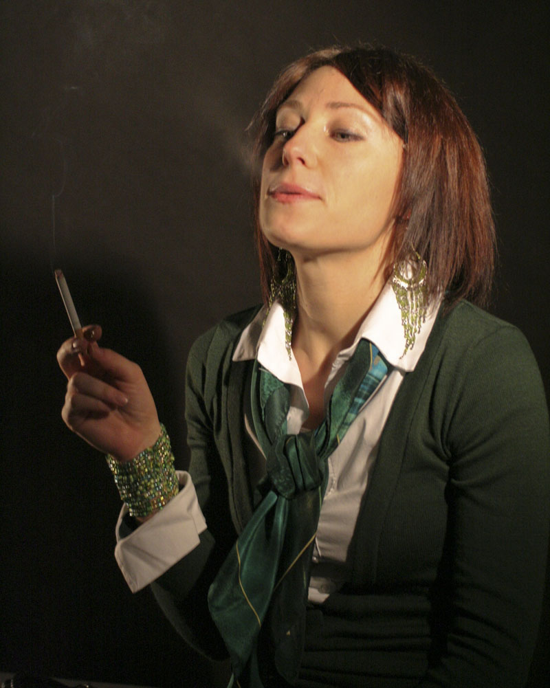 Sara in sala di posa