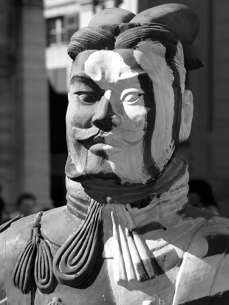 esercito di terracotta b&w