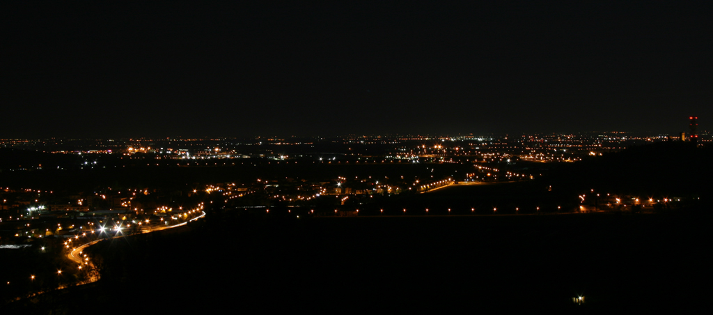 Vista notturna dalla mia finestra