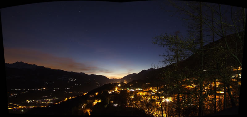 NOTTURNO PANORAMICO in VALTELLINA