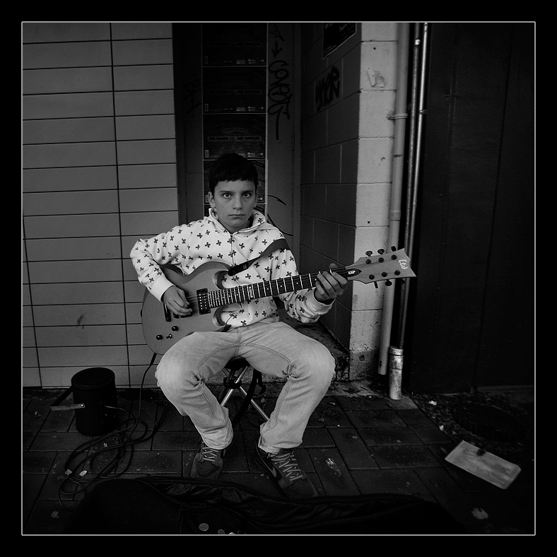 Il giovane chitarrista
