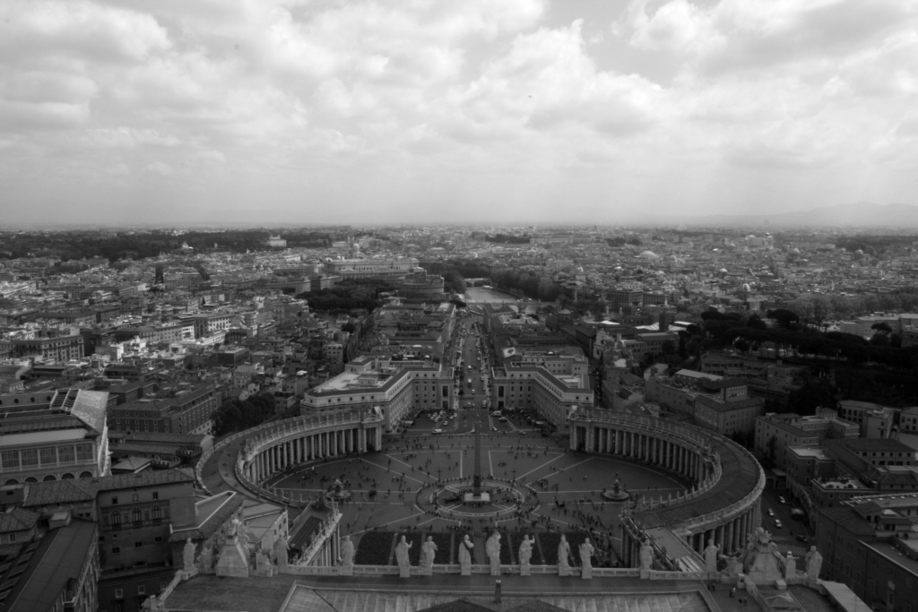 dal livello della cupola   b/n