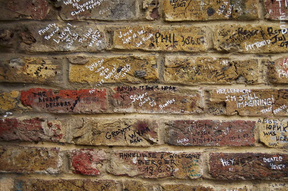 the Beatles wall...
