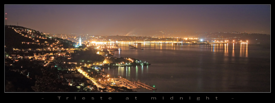 Trieste at midnight