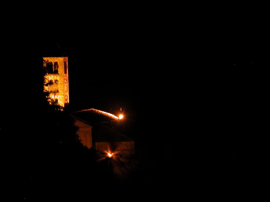 Dal balcone di notte