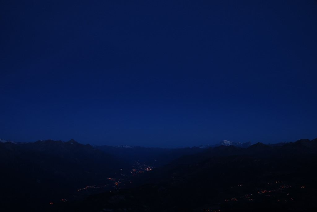 Val d' Aosta by night