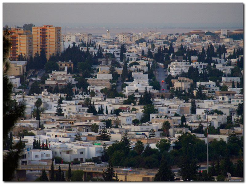 Tunis dal balcone dello Sheraton
