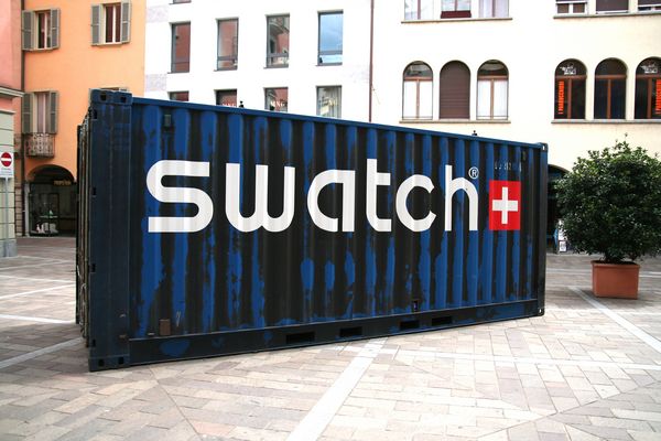 Swatch recycle container