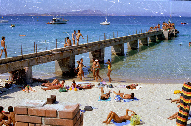 Porto Cervo, Molo di Baia Sardinia estate 1985
