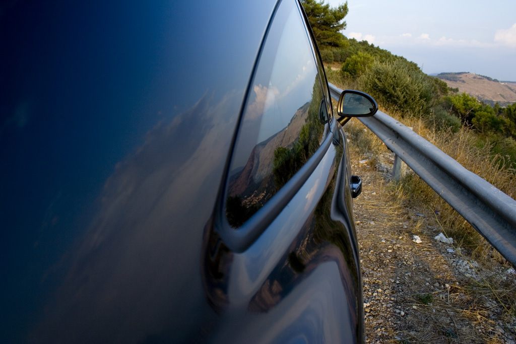 Corsa lato dx con cielo...