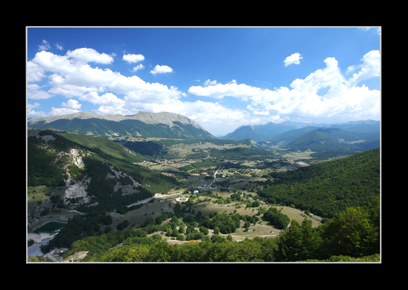 Pescasseroli dall'alto