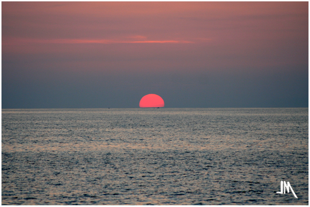 tramonto in mare