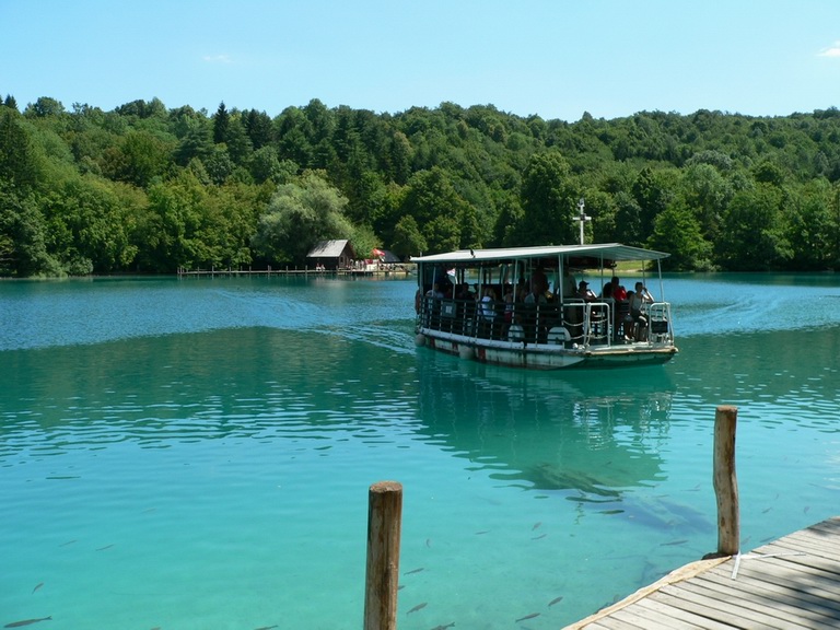 Battello a Plitvice