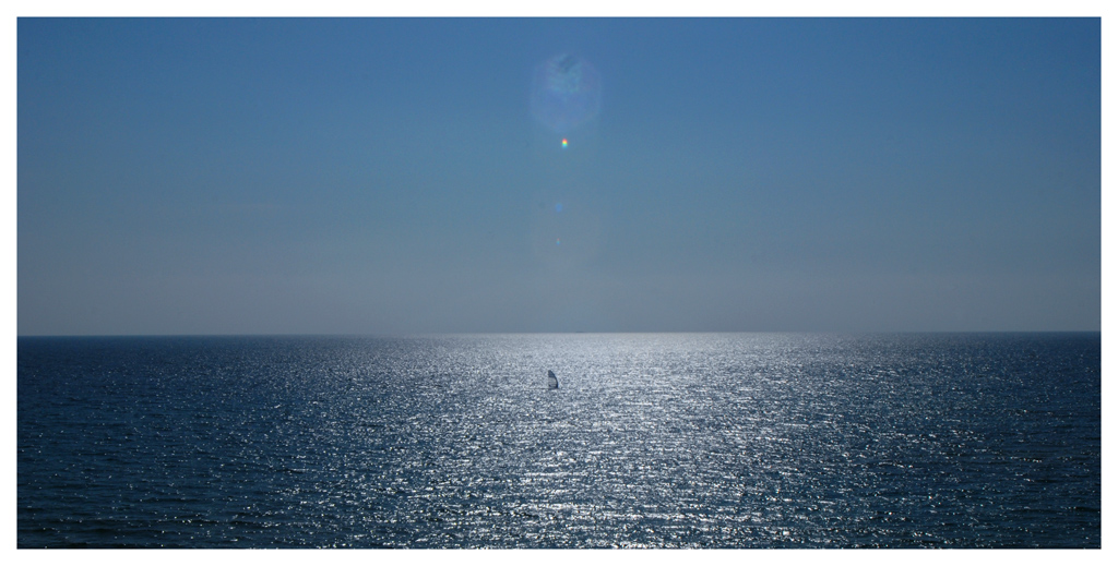 windsurf al tramonto