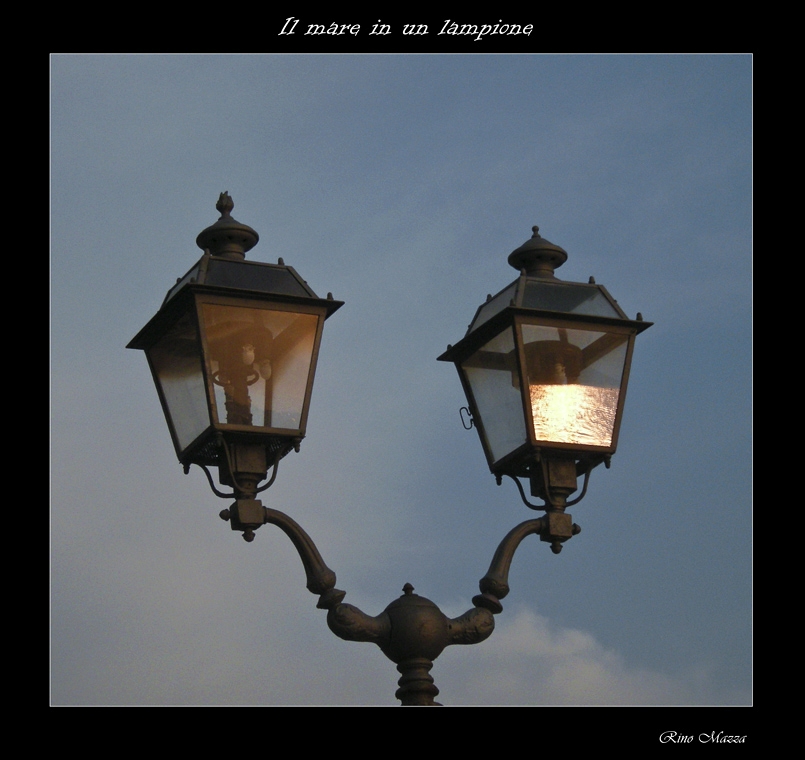 Il mare in un lampione